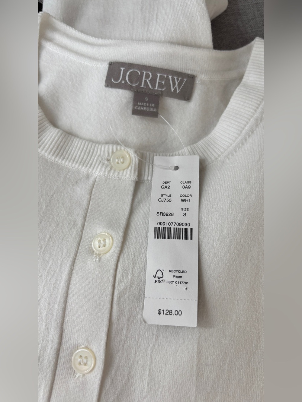 J.Crew Jackie Cardigan White - Picture 4 of 6